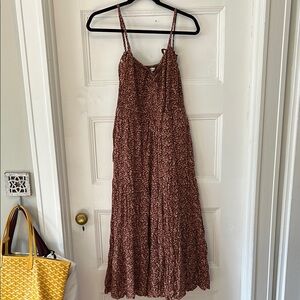 Madewell Copper Flower Maxi Dress